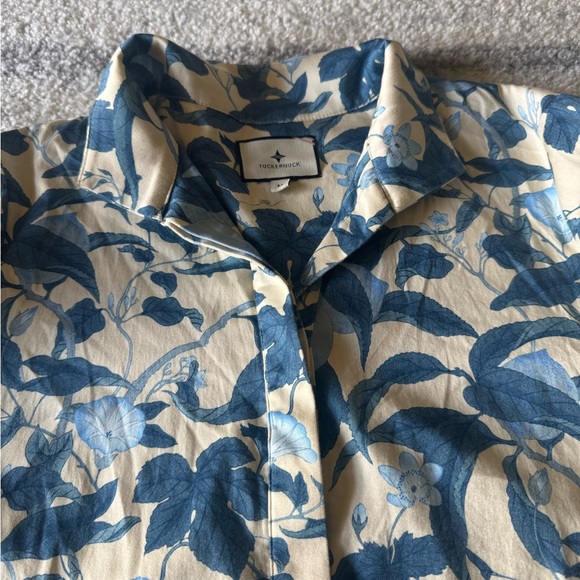 Tuckernuck Blue Floral Shirt mini Dress - Picture 7 of 16